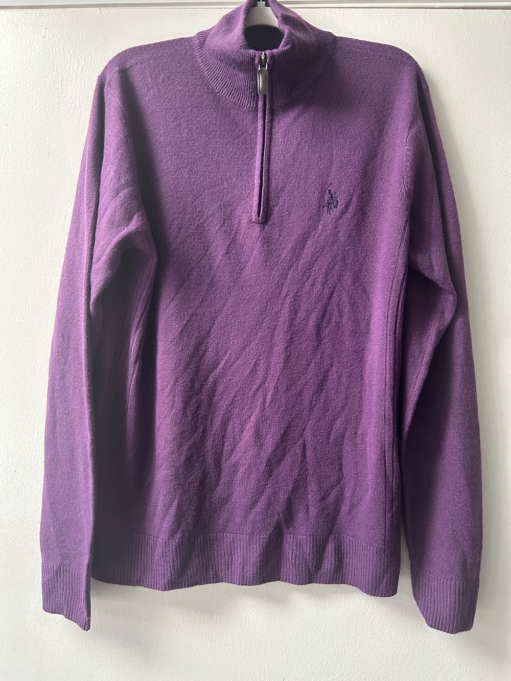 Polo by Ralph Lauren Purple Half-Zip Sweater